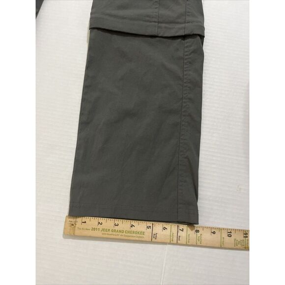 REI Womens Convertible Hiking Pants Size 8 Grey Zip Off Nylon Stretch Travel - Picture 5 of 8